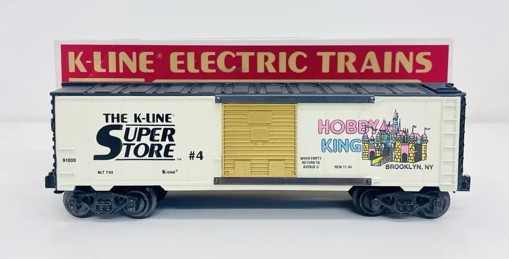 K-Line Superstore #4 Hobby King Brooklyn NY Classic Boxcar K-910004 LN
